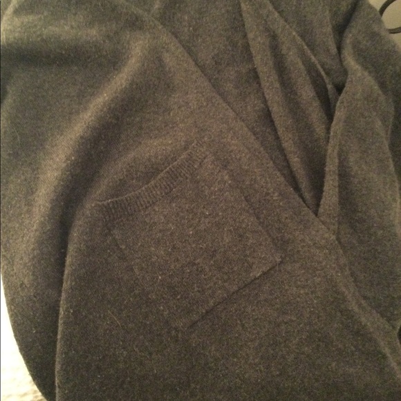 Wool blend charcoal cardigan M - Picture 4 of 5